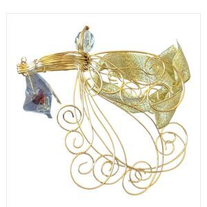 Rare New Avon Gold Wire Angel Ornament